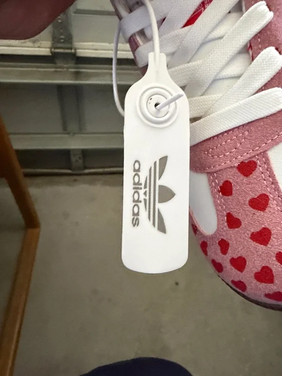 adidas White, Pink & Red Campus-Style Sneaker - Picture 3 of 7